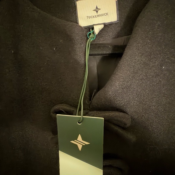 NWT Tuckernuck Black Blair Bow Coat Dress sz L - Picture 4 of 4